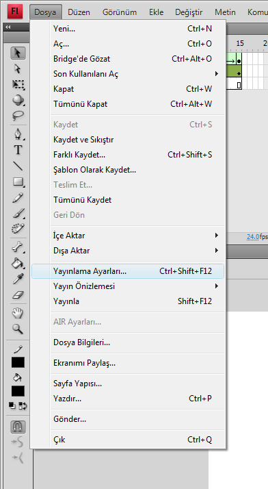 Bölüm 12 Entegrasyon 103 Bir Flash projesi için genel tasarım, varlıklar Photoshop yada Illustrator programları ile oluşturulmuş olabillir.