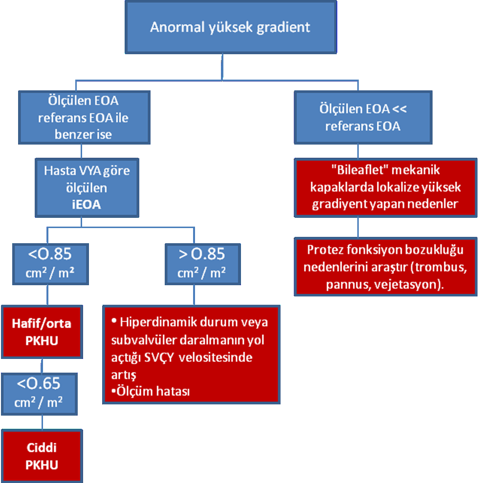 TPG = Q 2 / [k+eoa 2 ] TPG= kapak üzerindeki gradient, Q=kapak üzerindeki akım, EOA= etkin orifis alanı, k=sabit, CO = kardiyak debi (33) Tablo 1: Protez aort