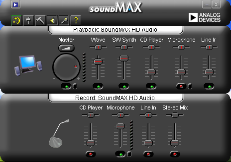 SoundM AX ses program ınıaktive etm ek için anakart paketinizle birlikte gelen destek CD sinden ADI AD1988B Audio Driver ıkurm a sihirbazınıtakip ediniz.