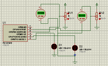 4.2. Otomatik Garaj Kapısının Kontrolünün Simülasyonu Kontrol devresinde denetleyici olarak devrede kullanılan PIC12F675A mikro denetleyicisi seçilmiştir.