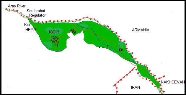 Şekil 1. Araştırma alanının Türkiye deki yeri ve konumu.