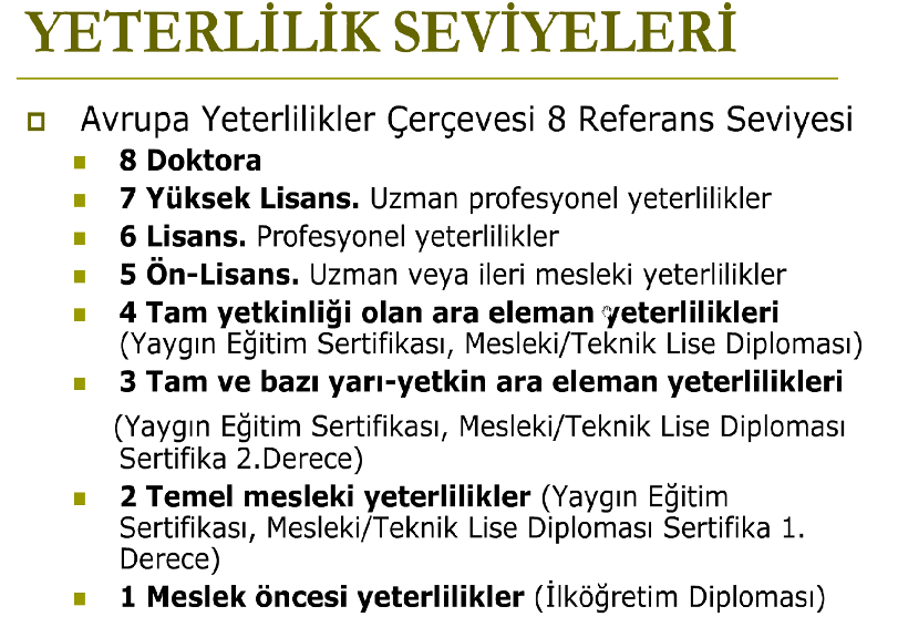 Günümüzün iş hayatında bireylerin kendine bir kariyer sağlayabilmesi için bilgi, beceri ve deneyimlerini belgelemeleri istenmektedir.