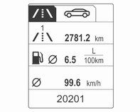 Göstergeler ve kumanda birimleri 93 Yol bilgisayarı Yol bilgisayarı (Trip computer) Sinyal kolu üzerindeki tuşlar ile menü ve fonksiyon seçilebilir.