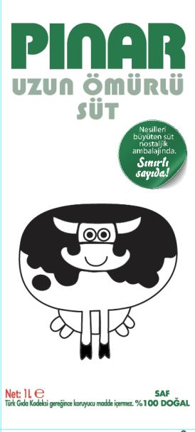 Pınar Sade Süt Kampanyası Tüketicilerimizden aldığımız geri bildirimler ve reklam içeriğimize paralel 1/1 Sade Süt