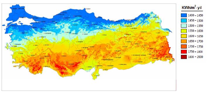 enerjisi alan bölgesi Güneydoğu Anadolu Bölgesi olup, bunu Akdeniz Bölgesi izlemektedir.