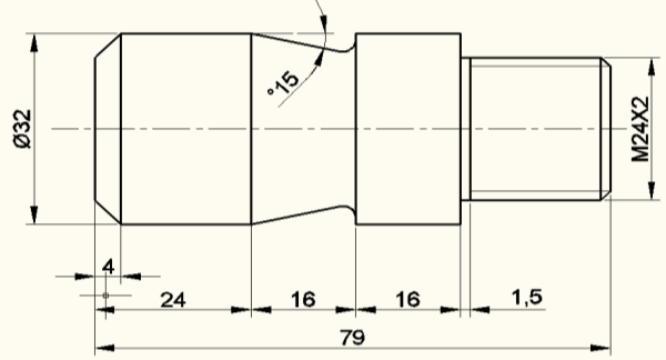 Şekil 2.42: Zımba tutucu plakanın imalat resmi Zımba tutucu plaka, zımbaların kalıp üst plakasına montaj edilmek için kullanılır. Bu plaka zımbaların baş biçimlerine göre planlanır.
