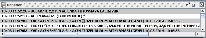 ARAÇLAR Detay Bilgiler: İlgili varlık fiyatı ve temel verileri gösterir. Teknik Analiz: İlgili varlık ile ilgili teknik analiz yapmanızı sağlar.