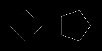 Command: polygon Enter number of sides <5>: 3 Specify center of polygon or [Edge]: 7,5 Enter an option [Inscribed in circle/circumscribed about circle] <I>: c Specify radius of circle: 0.