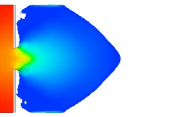 t=0.1s t=0.2s t=0.3s t=0.4s t=0.5s (a) (b) (c) Şekl 3. Farklı zamanlardak a) deney b) sayısal c) 3-boyutlu sayısal görüntülern karşılaştırılması (Fgure 3.