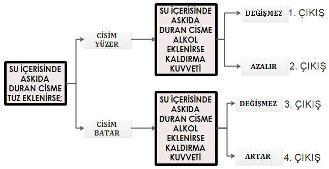 15- Hasan Q ve W cisimlerine aşağıdaki işlemleri yaparak yoğunluklarını hesaplamak istiyor.