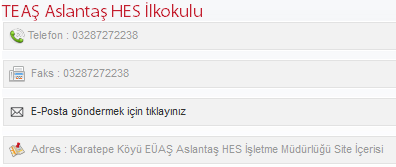 Buradaki ilgili kısımlar doldurularak Güncelle butonuna basılması ve arkasından da Yayınla butonuna basarak İletişim Bilgilerinin yayınlanması gerçekleştirilir.