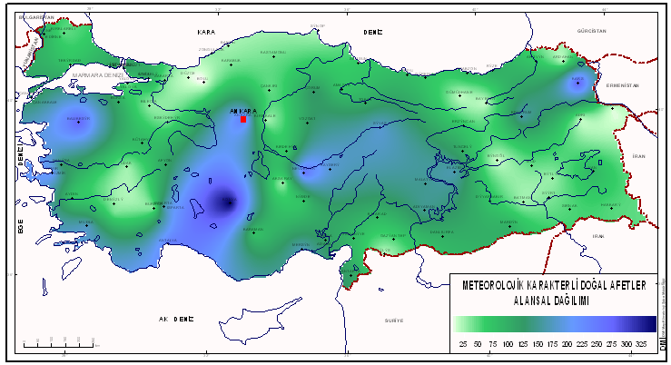 ALANSAL DAĞILIM Ülkemizin coğrafi konumu, demografik ve iklimsel yapısına