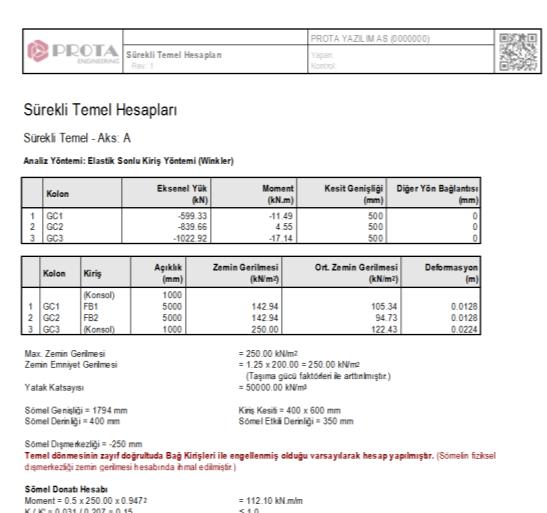 Rakipsiz Özelliklere Sahip Mühendislik Raporları Mühendislik raporlarında ihtiyaç duyduğunuz tüm kolaylıklar ProtaStructure da.