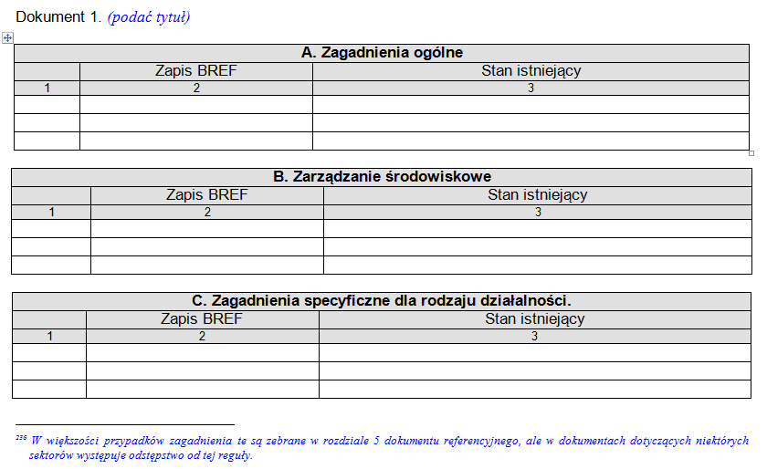 Entegre İzin Düzenlemesi için Başvuru Hazırlama Kılavuzu (2008) C. İŞLETME BÖLÜMÜ 10.