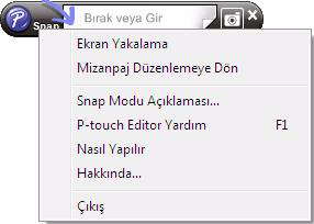 P-touch Editor Yardım'ı Başlatma Bu bölümde P-touch Editor Yardım'ın Windows 'da nasıl çalıştırılacağı açıklanmıştır. Aşağıdaki örnekte Windows Vista kullanılmıştır.