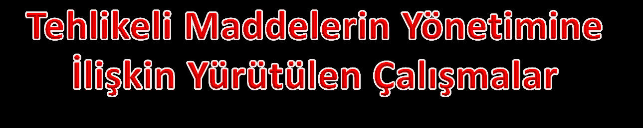 çıkan yayılı kaynaklı spesifik kirleticiler belirlenmiştir.