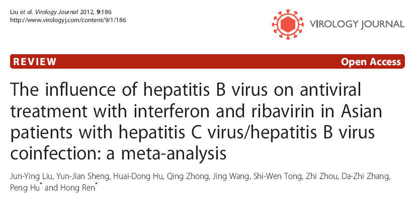 5 çalışma, toplam 705 hasta HCV monoinfekte ve koinfekte hastalarda interferon