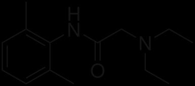 1.8.LİDOKAİN Şekil 6. Lidokainin moleküler yapısı ( http://tr.wikipedia.org/) Lidokainin kimyasal ismi N dietilaminoasetil 2,6- ksilidin hidroklorürdür, moleküler yapısı Şekil 6 da gösterilmiştir.