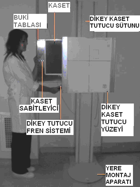 detektörlü statif (dikey kaset tutucu) örnekleri 2: Ayakta