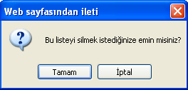 7. MEVCUT DEFTERİN SİLİNMESİ 7.1 Defter Listesinin Silinmesi a.