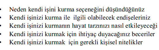 Şu ana Kadar girişimci olabil miyim?