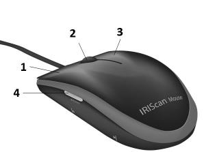 1. Giriş IRIScan TM Mouse, bir fare ve tarayıcının birleşimidir. Tarama işlevi ile belgelerin üzerinde kaydırarak tarama yapabilirsiniz. Tarama sonuçları çeşitli şekillerde kaydedilebilir.