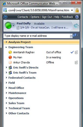 15 Etkileyici Bir Konferans Örneği Microsoft Office Communications Server 2007 Sürüm 2 (OCS 2007 R2) Microsoft un UC çözümünün temel taşlarından biri olan OCS 2007 R2, zengin iletişim durumu, anlık