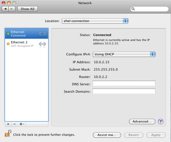 Apple Menu (Apple Menüsü) >System Preferences (Sistem Tercihleri) > Network (Ağ) > Configure