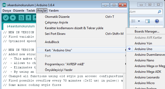 Scratch ile Arduino Kontrolü Arduino muzu kontrol etmek için. Biraz programlama bilgisine ihtiyacımız var.