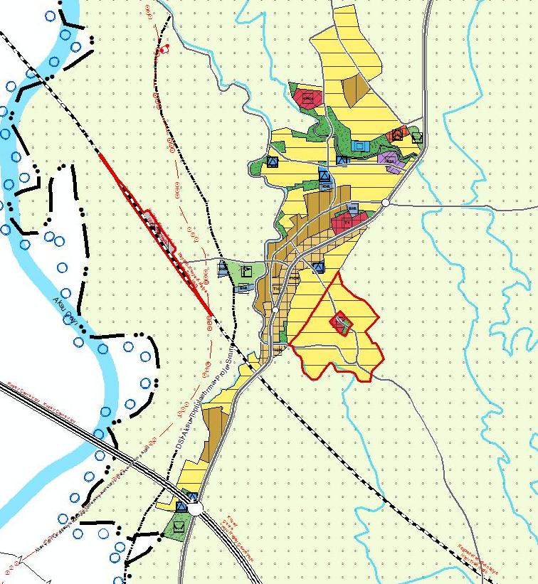 BÖLÜM 5: PLAN KARARLARI 69 Merkez Mahallesi gelişme konut alanı 26,1 ha olup en az 1331 en çok ise 3132 kişi nüfus kapasitesine sahiptir. Harita 5.4 Serik İlçesi 1/25.