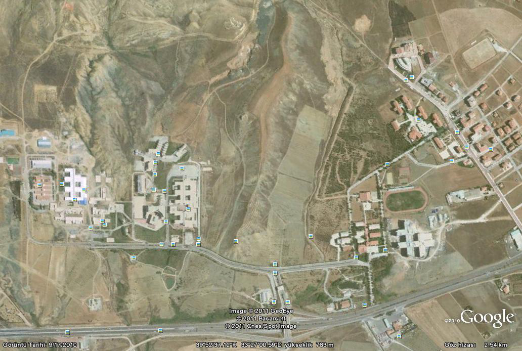 Figure 5: Google Earth ile kampus Ödev: 1.