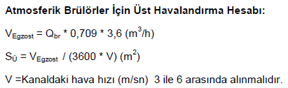 9.3.2 Cebri Havalandırma Tabiî havalandırması mümkün olmayan kazan dairelerinin cebri olarak havalandırılması gerekir.