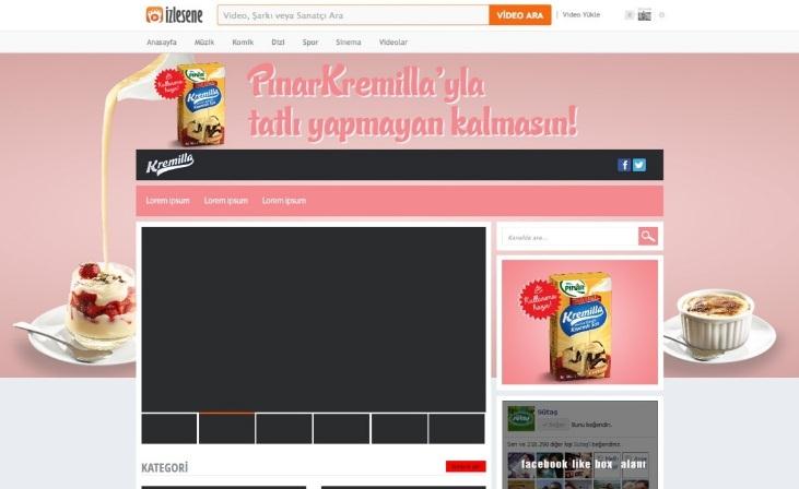 Kampanyalar - III Kremilla Kampanyaları Ürün, çizgiüstünde tarif videoları, sosyal medya mesajları ile çizgialtında çeşitli