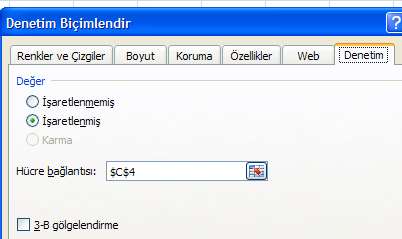 33 Daha sonra kod yazımı için excel sayfasında uygun bir alan seçilir. Uygun kod eğer yardımı ile yazılır.