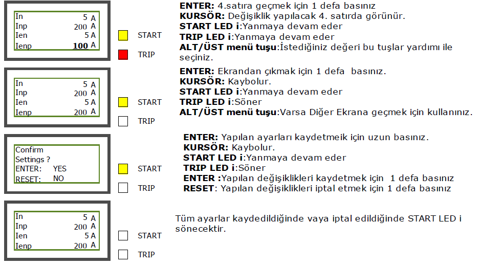 11 RÖLE ÜZERĠNDE AYAR VE KAYIT DİKKAT:PRO-NA11 rölesi üzerinde