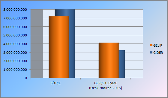 Tablo 1: 2013 Yılı Bütçesi ve