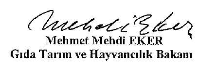 Tarımsal kuraklıkla mücadele kapsamında oluşturulan, Tarımsal Kuraklık Yönetimi Koordinasyon Kurulunun, komitelerin ve il kriz merkezlerinin çalışmalarının kesintiye uğramaması amacıyla 2013-2017