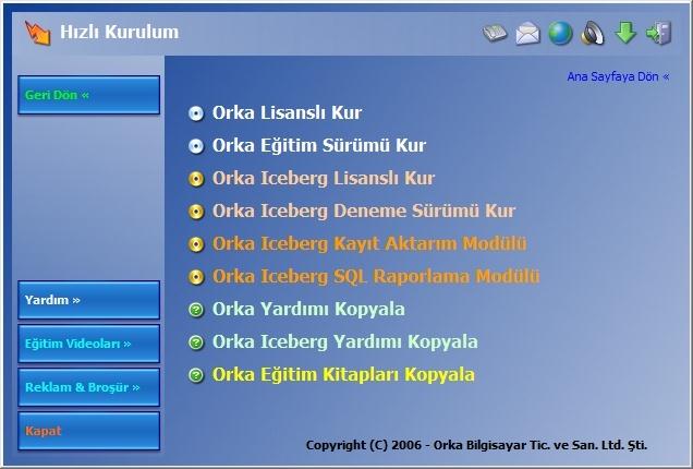 .4.. Muhasebe Programını Eğitim Seti ile Yüklemek Muhasebe programına ait Eğitim Seti nde" bulunan Eğitim CD sini