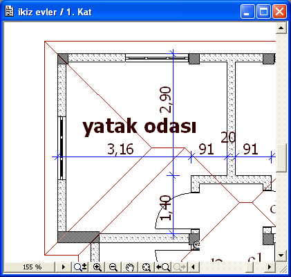 02. ÇİZİME BAŞLAMAK Öteleme: Pan adıyla da bilinir. Tüm çalışma alanını ekran üzerinde bir yerden başka bir yere kaydırmaya yarar.