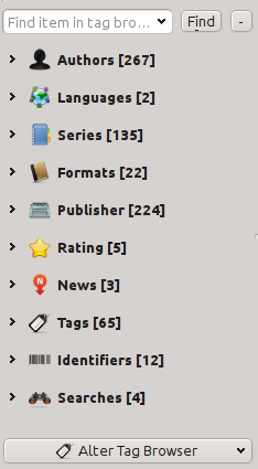 1.1.10 Etiket Tarayıcı Etiket Tarayıcı koleksiyonunuzu kolayca Yazar/Etiket/Seri/vs. ye göre kolayca taramanızı sağlar.
