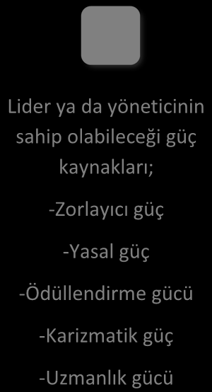 İşletme Yönetiminde Yetki, Güç ve Liderlik Komuta Yetkisi: Yöneticinin bir işin yapılması ya da yapılmaması konusunda elemanlarına doğrudan talimat verme ve karşılığında itaat bekleme hakkını ifade