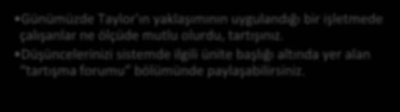 Tartışma Yönetim Biliminin Gelişimi Taylor ın Bilimsel Yönetim Yaklaşımı nın önceleri gölgesinde kalmakla birlikte daha sonra hem Avrupa da hem de ABD de etkili olan bir başka eser ise Fransız üst