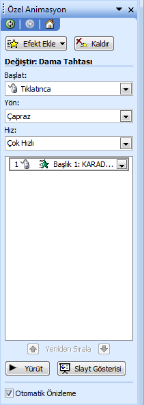 İlk bağlantımızı sağladık. Artık F5 tuşuna basıp slayt gösterisi larak izlediğimizde ikinci slaytta bulunan spr yapmak kelimesine başlığına tıkladığımızda, spr resminin bulunduğu slayda yönleneceğiz.