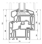 Ürün Tanıtımı PİMAPEN PVC Pencere Sistemleri, statik özelliklerini arttırmak amacıyla içlerine konulan galvanizli destek saclarıyla güçlendirilmiş PVC profillerden oluşmaktadır.