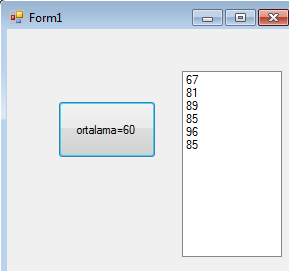 Adres //aliatalay.net Eğitim Fakültesi Böte Visual 2008 basic ders notları 40 Private Sub Button1_Click(ByVal sender As System.