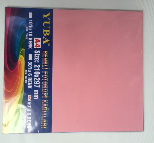 RENKLİ KAĞIT ÇEŞİTLERİMİZ KOD : KOD : A4 REKLİ FOTOKOPİ 10 RENK A4 REKLİ FOTOKOPİ 30LU 6RENK İÇ KUTU : 20 ADET İÇ KUTU : 10 ADET KOD : KOD : 3345 A4 REKLİ