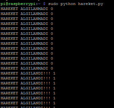 9 Şekil 4 de ki gibi board üzerine devre kuruldu ve Raspberry Pi ile bağlantısı gerçekleş- tirildi ve Python ile kodu