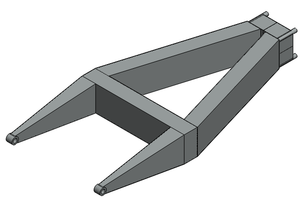 Ancak yük kaldırma kapasitesinin yüksek ve ok açıklığının oldukça fazla olması nedeniyle, ok dip kısmında, mukavemeti artırmak amacıyla kutu konstrüksiyonuna geçilmesi uygun görülmüştür. Şekil 3.