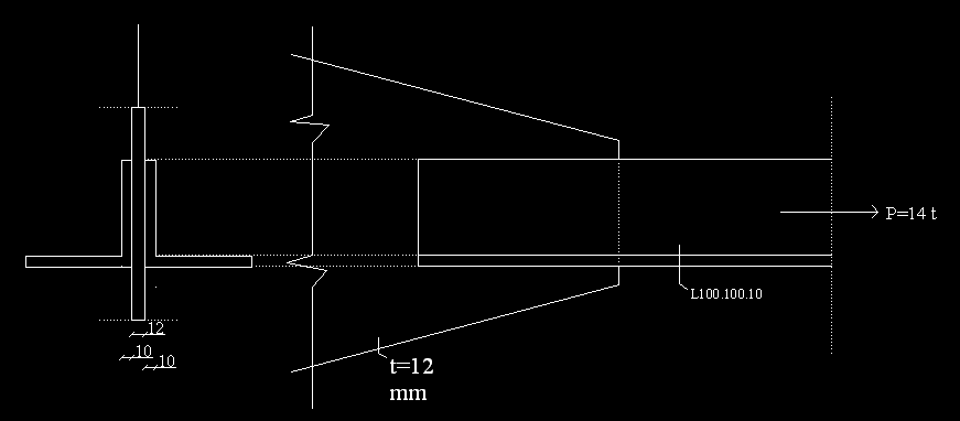 2. Şekilde görülen birleşimde St37 Hz yüklemesinin a)kaba
