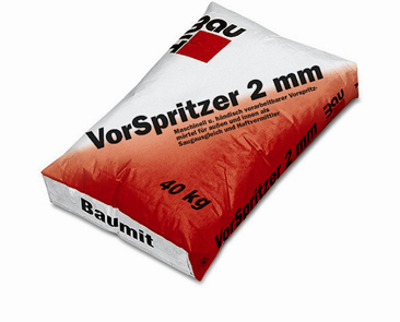Baumit Vorspritzer Ön Serpme Ürün Doğrudan elle veya sıva makinesi ile uygulanabilen fabrika karışımı hazır kuru harç.